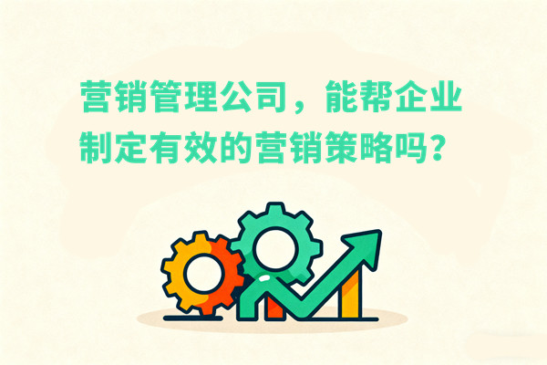 營銷管理公司，能幫企業(yè)制定有效的營銷策略嗎？